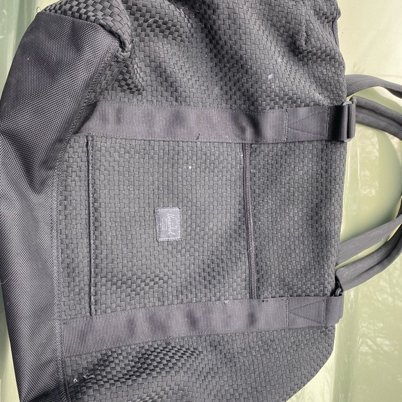 Herschel supply company black woven shoulder / weekender bag - Picture 1 of 4